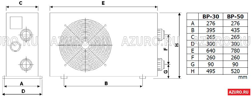 Ремонт тепловых насосов для бассейна azuro